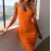 bandage dress summer orange bodycon dresses for women 2018 sexy spaghetti royal blue club celebrity party dress birthday outfit