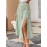 Y2k Skirts Korean Reviews Many Clothes Summer Dress Mid-rise A-Line Midi Frock Dot Print Side Split Hem Skirt Daily Clothing