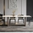 Light luxury simple slate dining table for home minimalist large rectangular designer internet celebrity K style