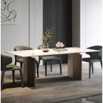 Light luxury simple slate dining table for home minimalist large rectangular designer internet celebrity K style