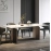 Light luxury simple slate dining table for home minimalist large rectangular designer internet celebrity K style