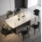 Light luxury simple slate dining table for home minimalist large rectangular designer internet celebrity K style
