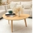 Small Oval Coffee Table Mid Century Modern for Living Room Center Minimalist Display Coffe Table Furniture Home Nature Wood Cafe