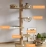 Cat Tree Floor To Ceiling Cat Tower with With Scratching Post Hammock Pet Activity Center Kitten Climbing Toy Pet Furniture